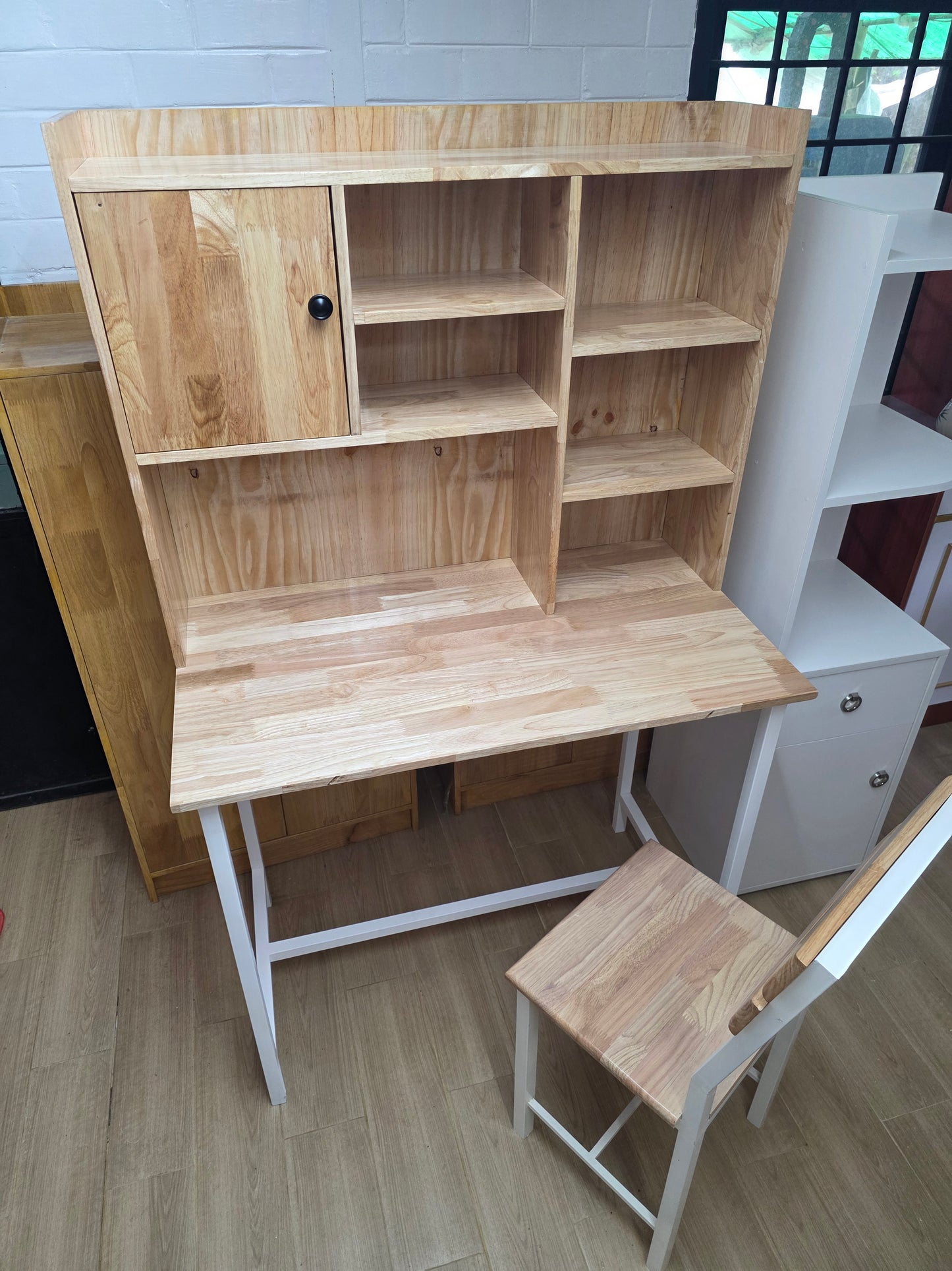 School Table With Book Shelf