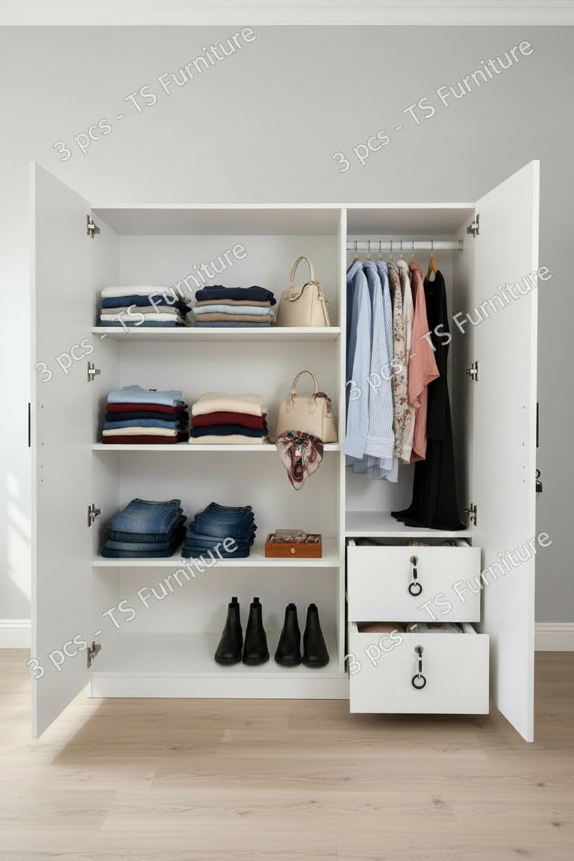 Blockboard Wardrobe 48 x 16 x 72 inches Code No. T53