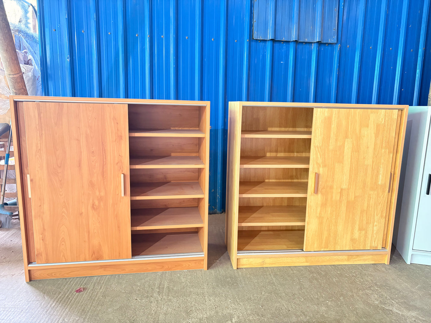 Blockboard Shoe Cabinet with Slide Door , Code No. T140 , T141 , T142