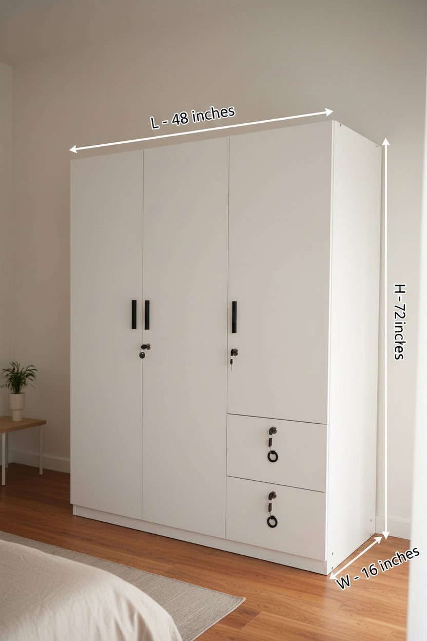 Blockboard Wardrobe 48 x 16 x 72 inches Code No. T53