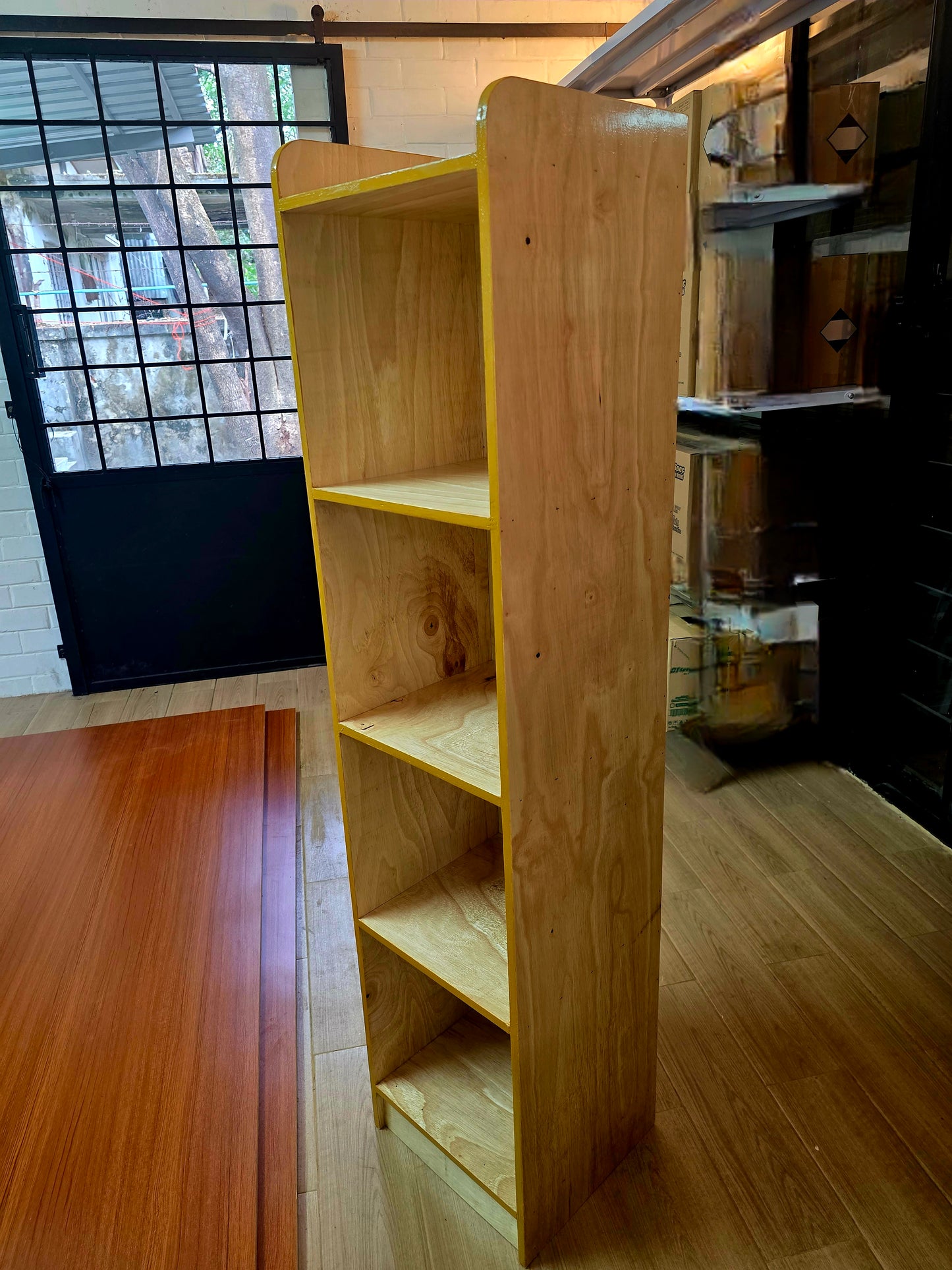 Rubber Wood Rack 1 x 1 x 4.5 ft - 4 Layer