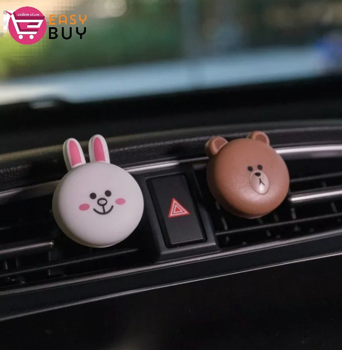 Vent Clip Air Freshener ( LINE FRIENDS Cotton Candy ) 3 Pcs